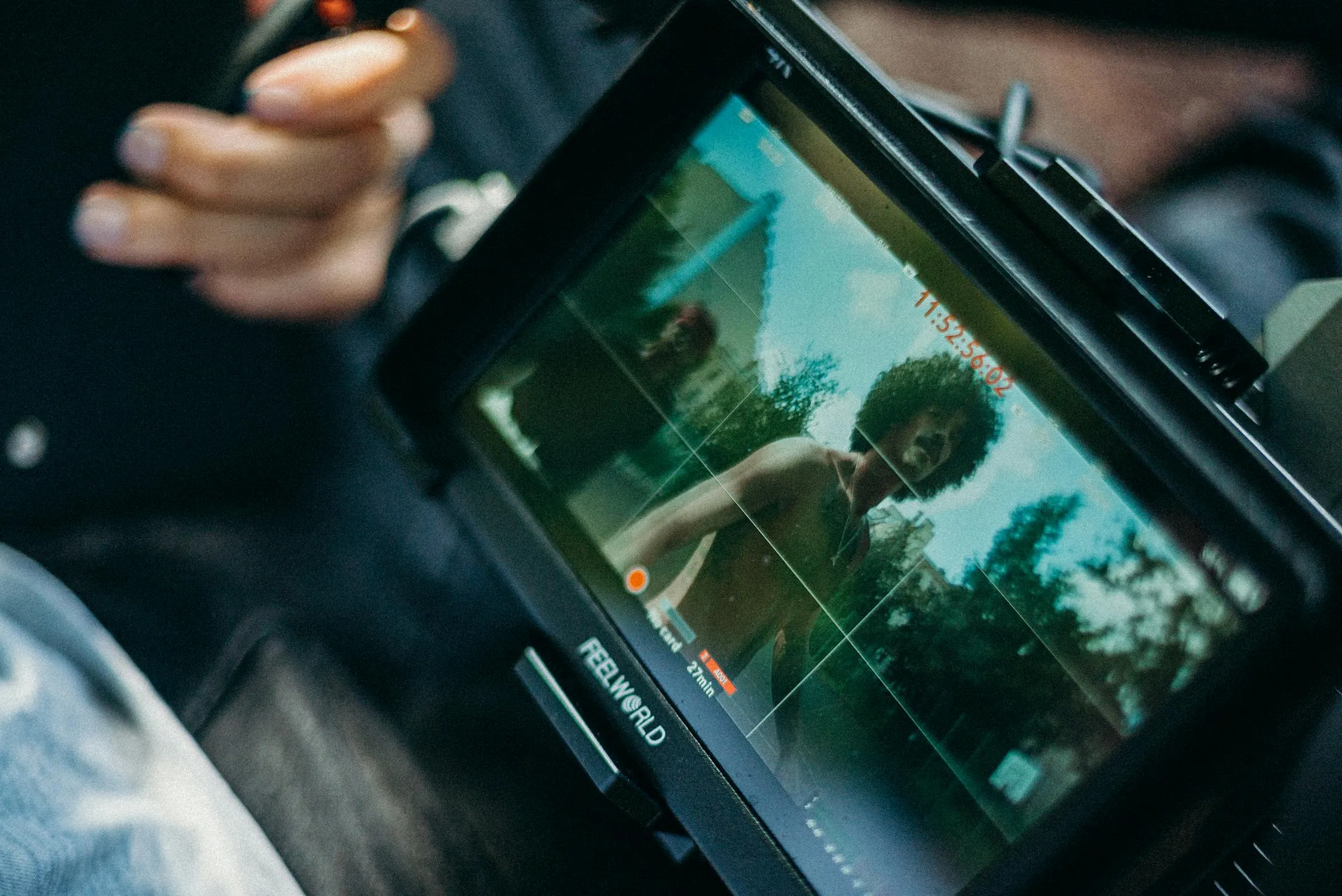 Retour caméra sur un tournage de clip